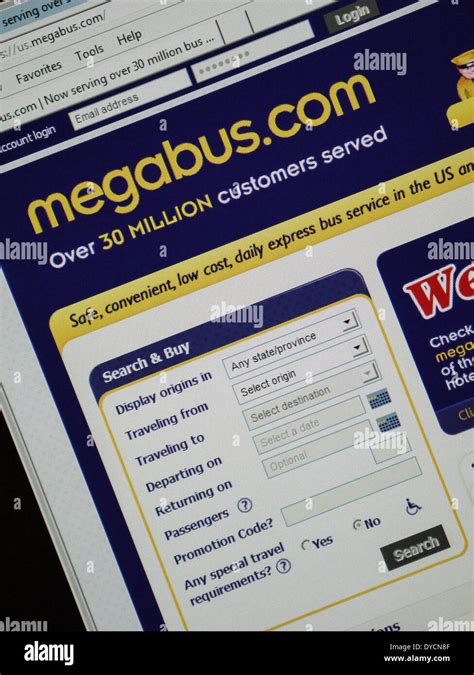 find megabus website.